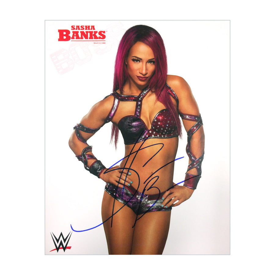Sasha Banks Signed 8 x 10 Photo Pwcatalog