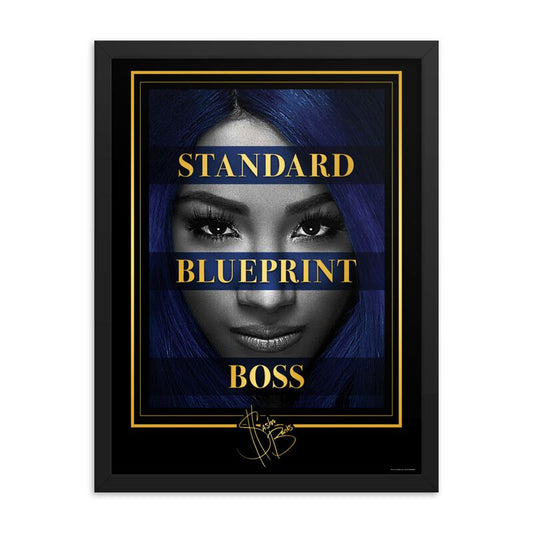Sasha Banks Standard Blueprint Boss 18x24 Framed Photo Poster