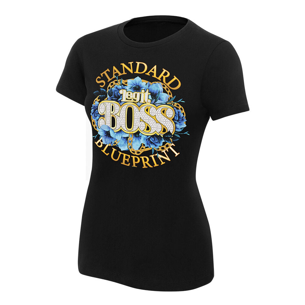 Sasha Banks Standard Blueprint Legit Boss Women's Authentic T-Shirt