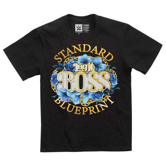 Sasha Banks Standard Blueprint Legit Boss Youth Authentic T-Shirt