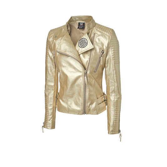 Sasha Banks The Legit Boss Gold Authentic Jacket