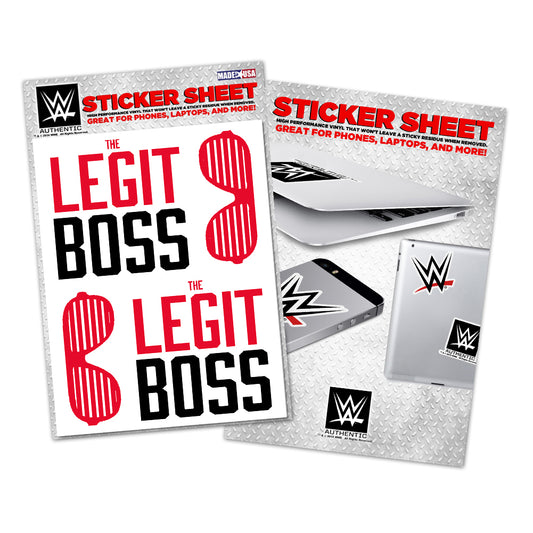 Sasha Banks The Legit Boss Sticker Sheet