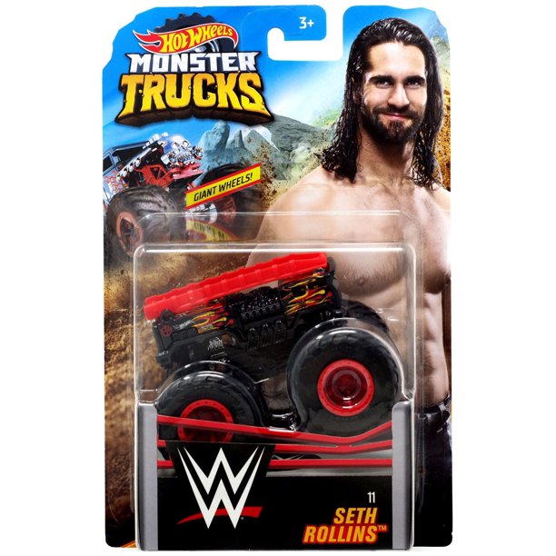 WWE Monster trucks Hot wheels Seth Rollins PWcatalog