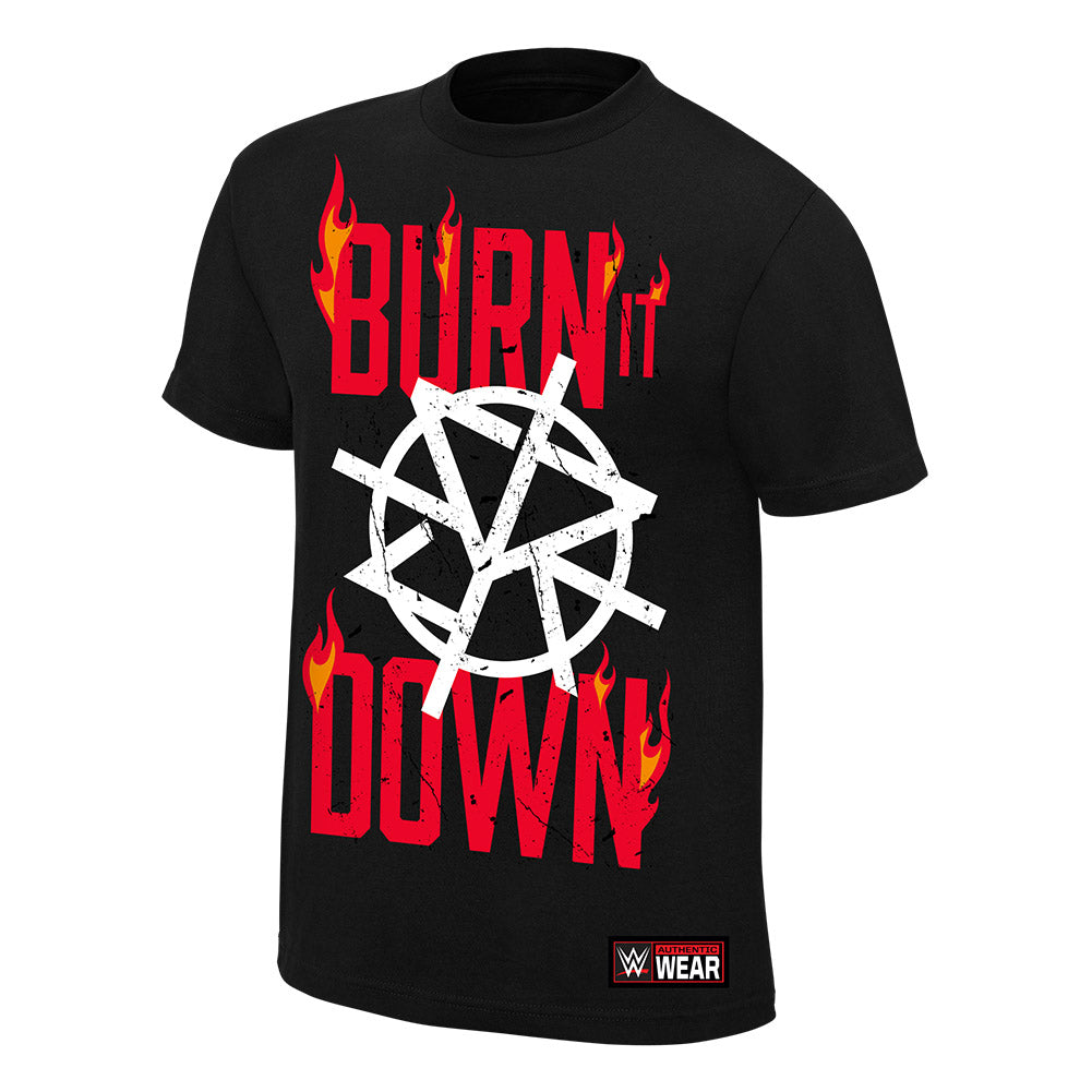 Seth Rollins Burn It Down Authentic T-Shirt