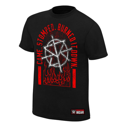 Seth Rollins Came. Stomped. Burned it Down Authentic T-Shirt