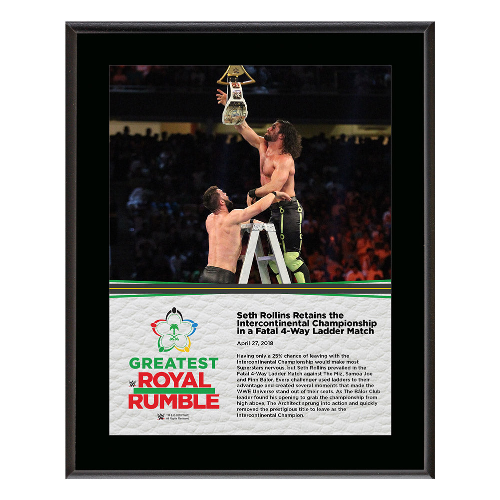 Seth Rollins Greatest Royal Rumble 2018 10 x 13 Photo Plaque Pwcatalog