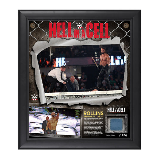 Seth Rollins Hell in a Cell 2014 Commemorative Framed Collage