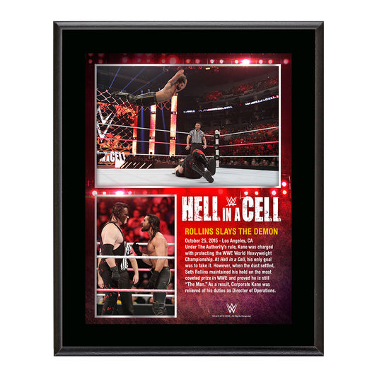 Seth Rollins Hell in a Cell 2015 10.5 x 13 Photo Collage Plaque