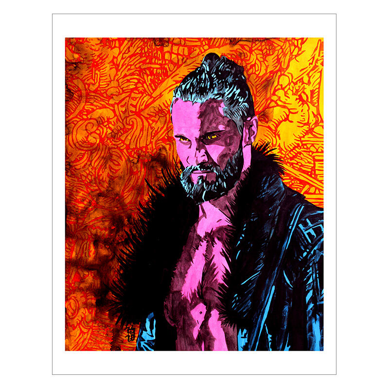 Seth Rollins Monday Night Messiah 11 x 14 Rob Schamberger Art Print