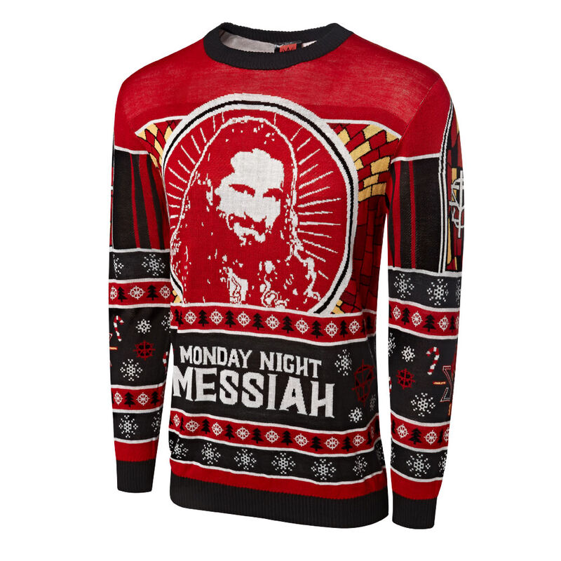 Seth Rollins Monday Night Messiah Ugly Holiday Sweater Pwcatalog