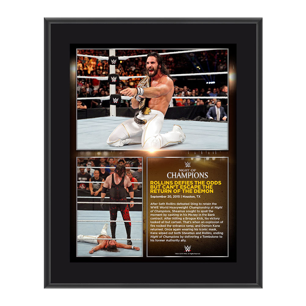 Seth Rollins Night of Champions 2015 10.5 x 13 Photo Collage Plaque Pwcatalog