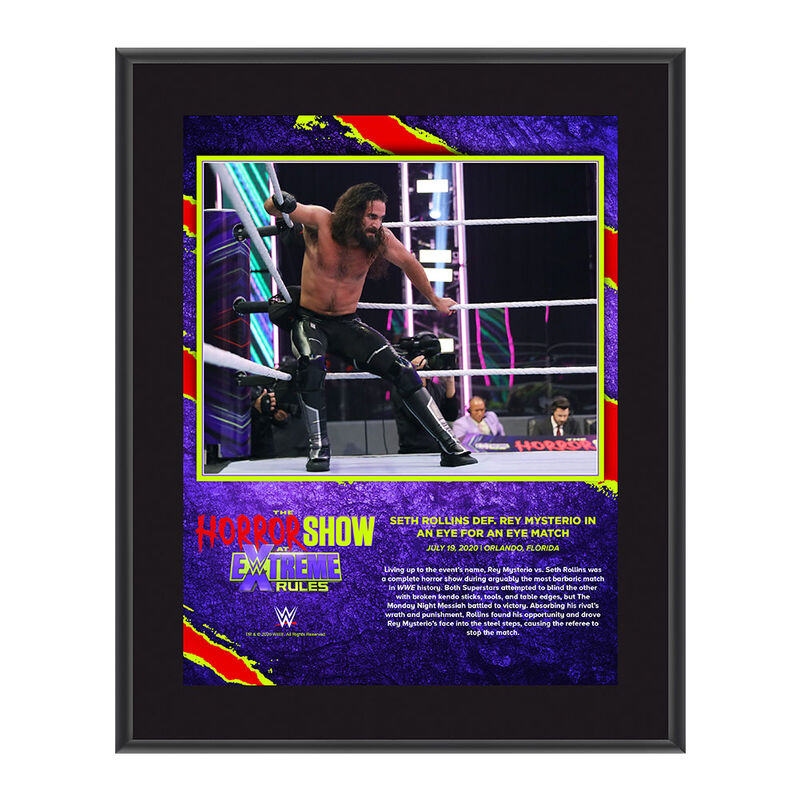 Seth Rollins The Horror Show At Extreme Rules 2020 10x13 Commemorative Plaque Pwcatalog
