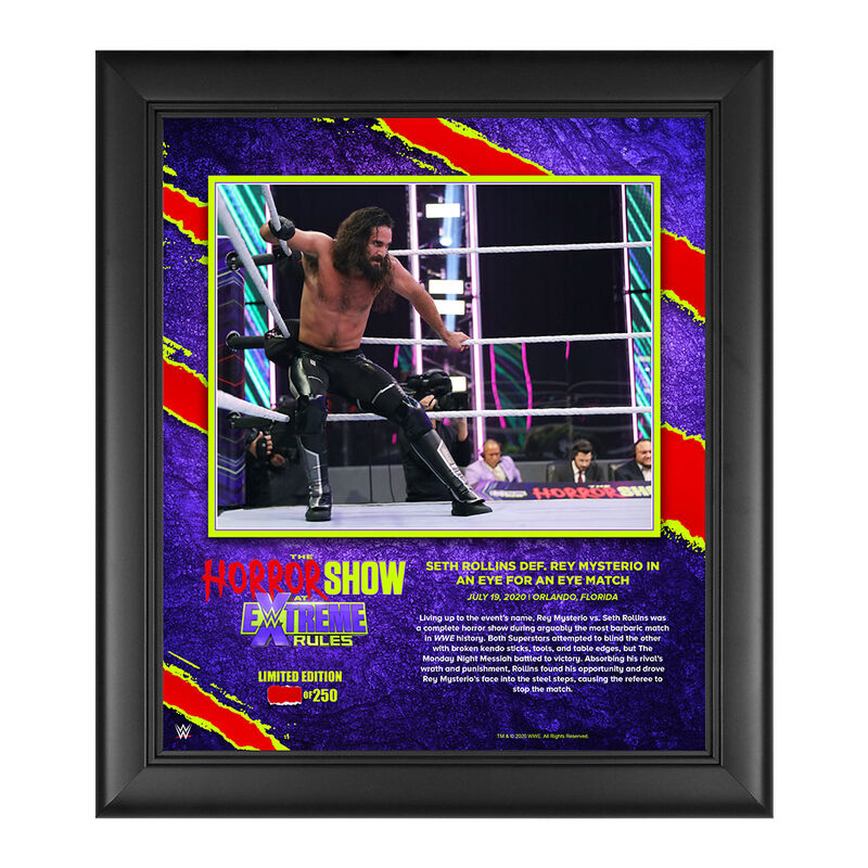 Seth Rollins The Horror Show At Extreme Rules 2020 15x17 Commemorative Limited Edition Plaque Pwcatalog