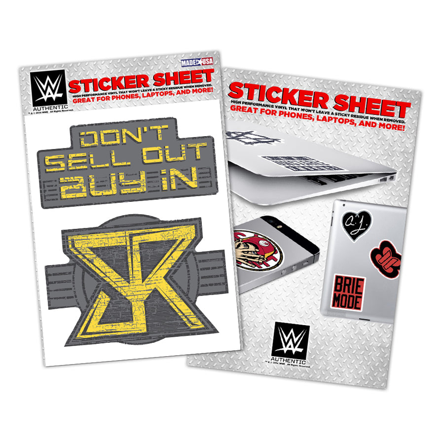 Seth Rollins Vinyl Sticker Sheet Pwcatalog
