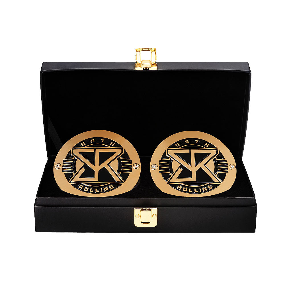 Seth Rollins WWE World Heavyweight Championship Replica Title Side Plate Box Set Pwcatalog