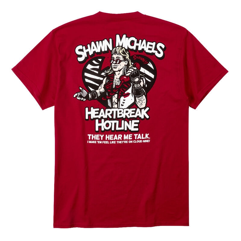 Shawn Michaels Heartbreak Hotline Pocket Tee Pwcatalog