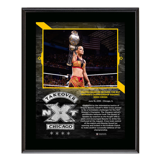 Shayna Baszler NXT TakeOver Chicago 10 x 13 Plaque
