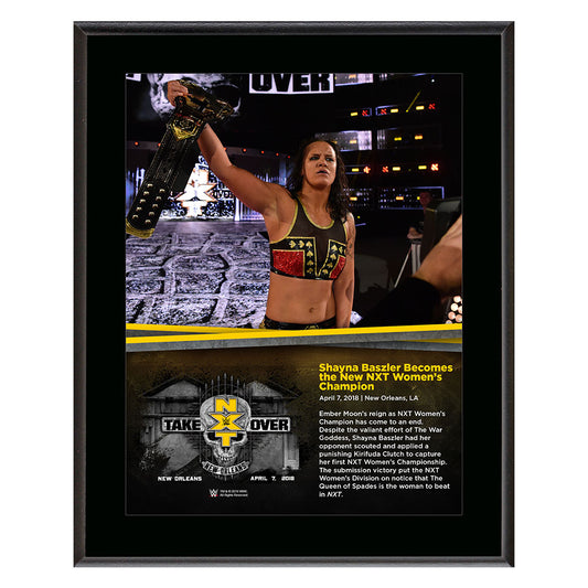 Shayna Baszler NXT TakeOver New Orleans 10 x 13 Photo Plaque