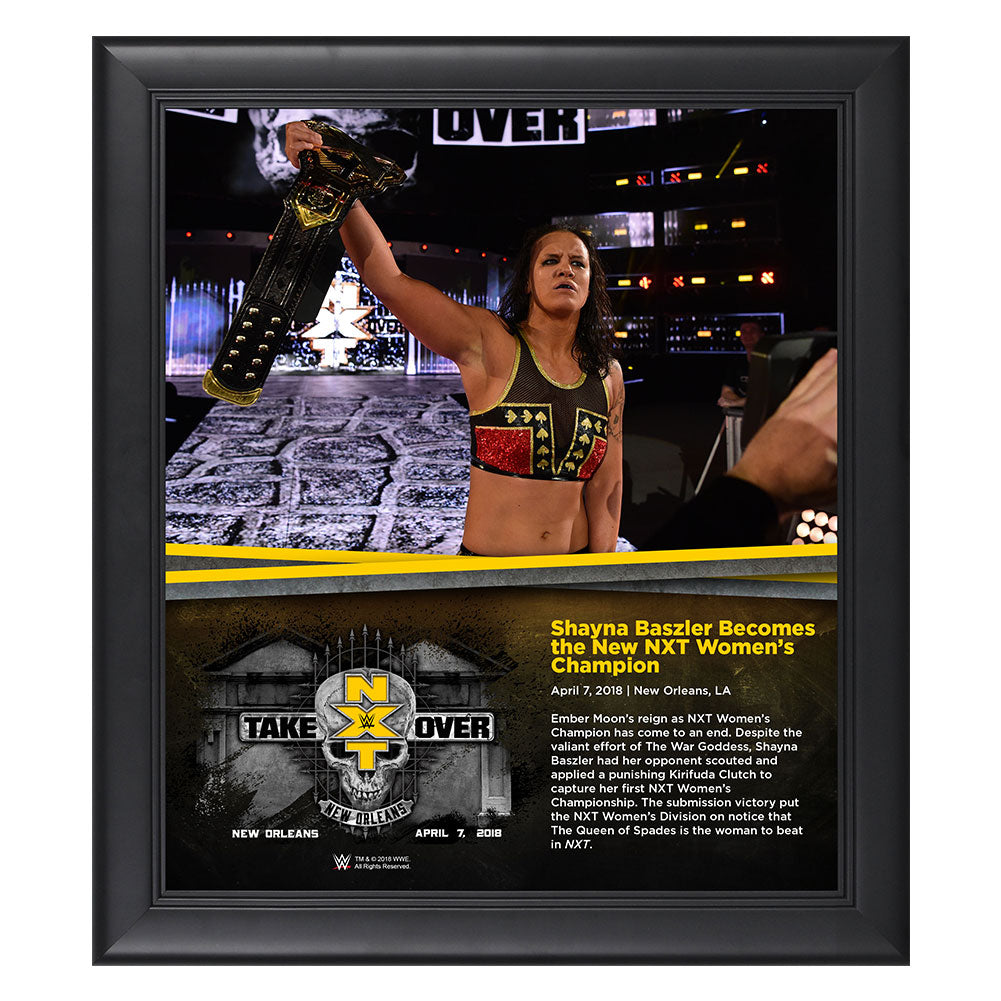 Shayna Baszler NXT TakeOver New Orleans 15 x 17 Framed Plaque Pwcatalog