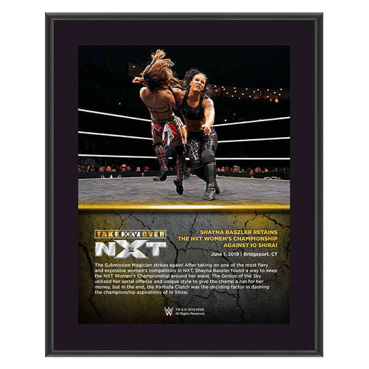 Shayna Baszler NXT TakeOver XXV 10 x 13 Commemorative Plaque