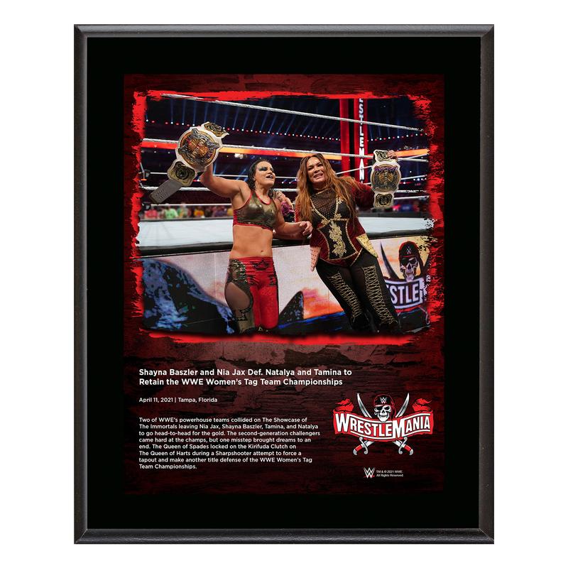 Shayna Baszler & Nia Jax WrestleMania 37 10x13 Commemorative Plaque Pwcatalog