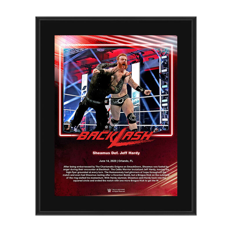 Sheamus Backlash 2020 10x13 Commemorative Plaque