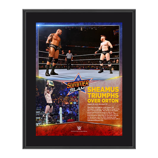 Sheamus SummerSlam 2015 10.5 x 13 Photo Collage Plaque