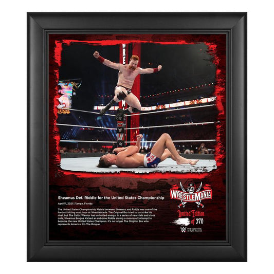 Sheamus WrestleMania 37 15x17 Commemorative Plaque