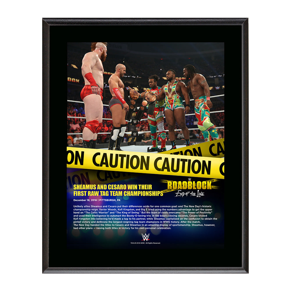 Sheamus & Cesaro RoadBlock 2016 10 x 13 Commemorative Photo Plaque