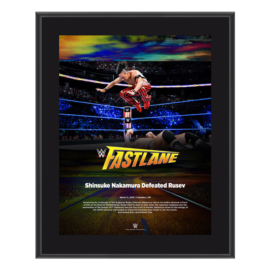 Shinsuke Nakamura FastLane 2018 10 x 13 Photo Plaque Pwcatalog