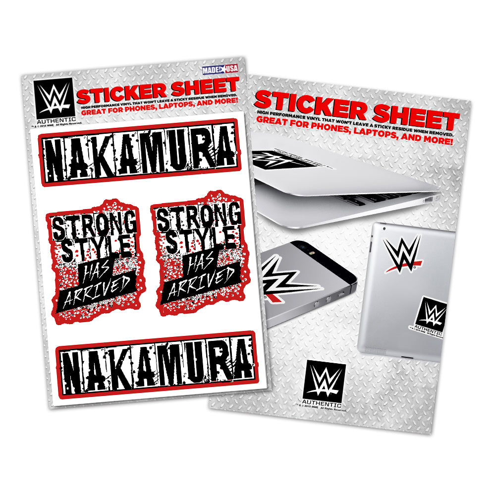 Shinsuke Nakamura Strong Style Has Arrived Sticker Sheet