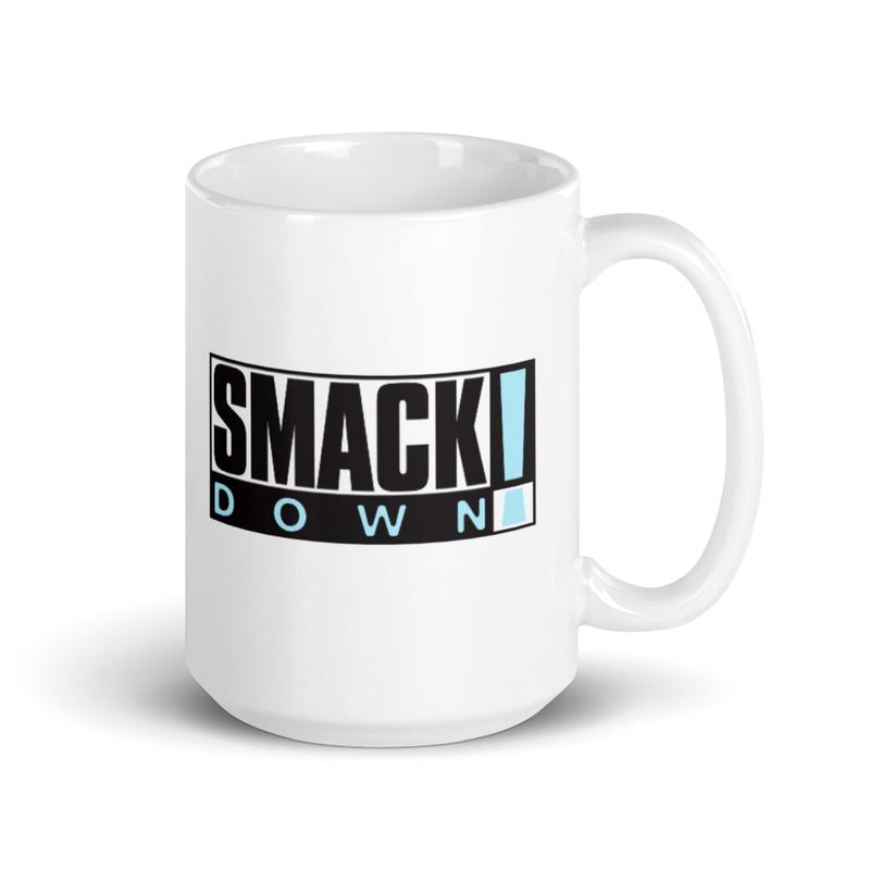 SmackDown Old School Logo 15 oz. Mug Pwcatalog