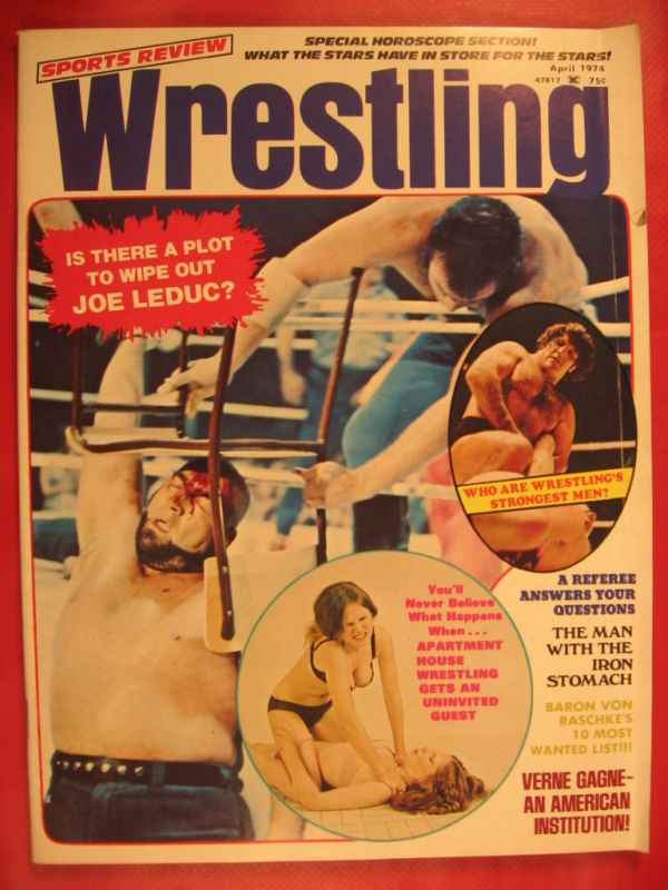Sports Review Wrestling April 1974 Magazine PWcatalog