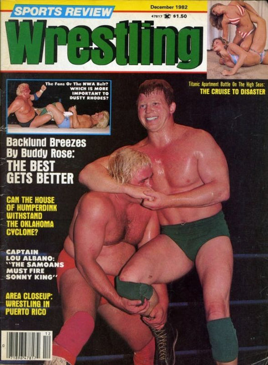 Sports Review Wrestling December 1982 Magazine PWcatalog