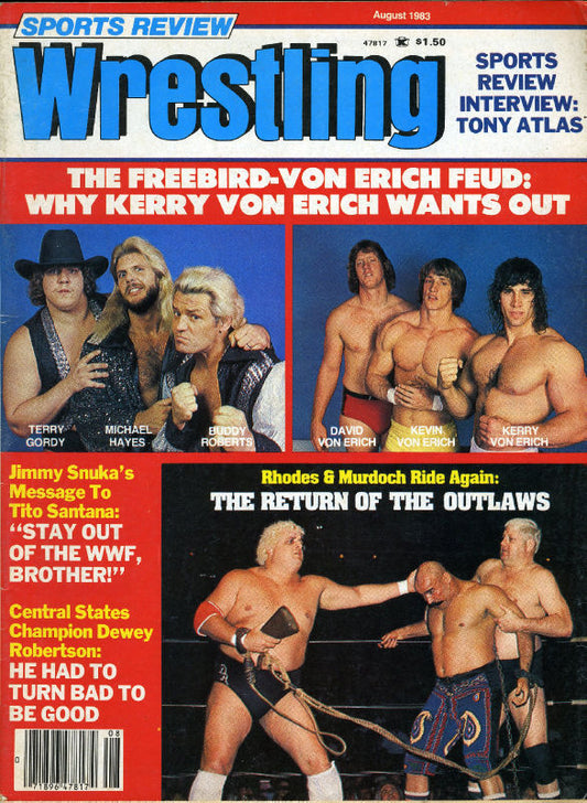 Sports Review Wrestling August 1983 Magazine PWcatalog