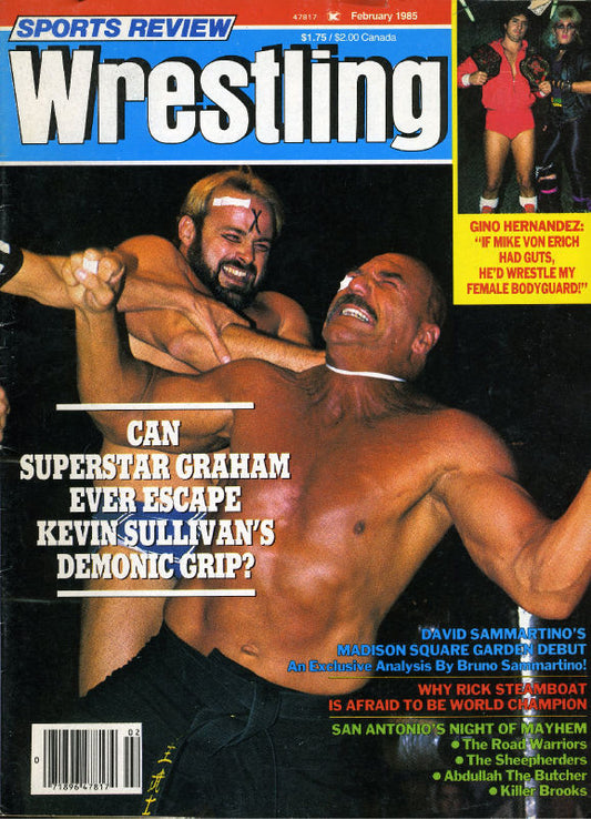 Sports Review Wrestling February 1985 Magazine PWcatalog