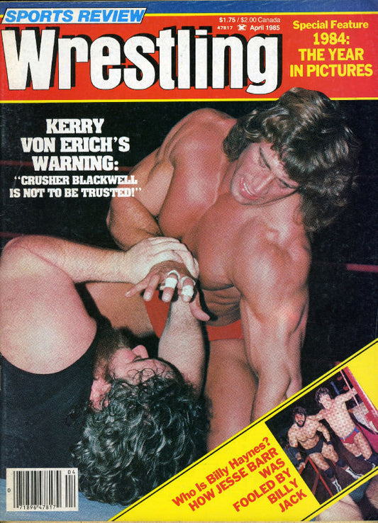 Sports Review Wrestling April 1985 Magazine PWcatalog