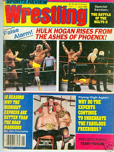Sports Review Wrestling June 1986 Magazine PWcatalog