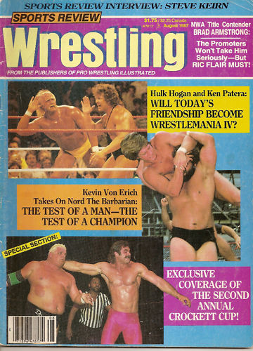 Sports Review Wrestling August 1987 Magazine PWcatalog