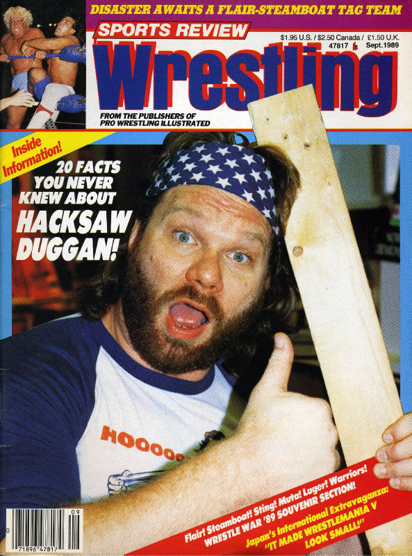 Sports Review Wrestling September 1989 Magazine PWcatalog