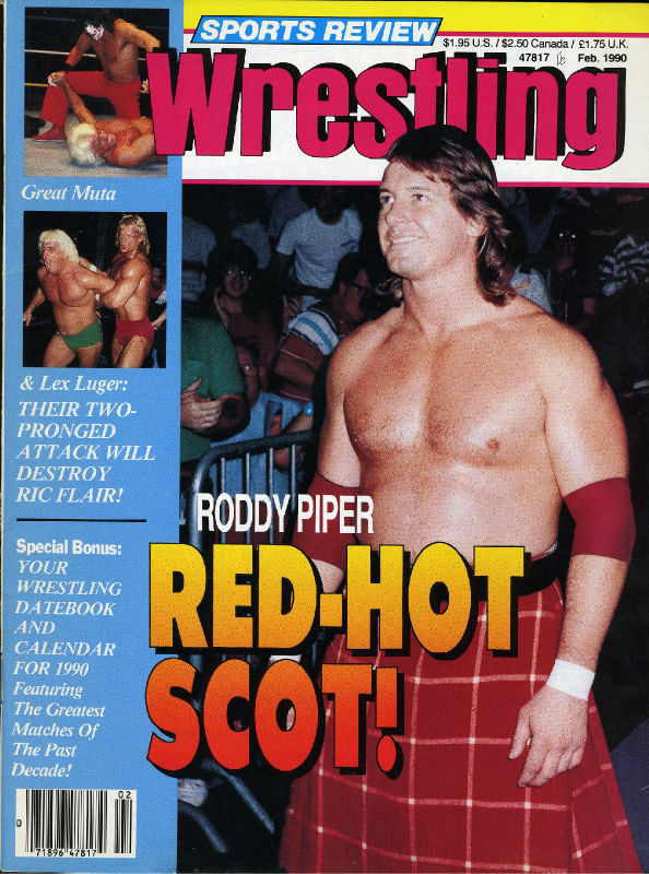 Sports Review Wrestling February 1990 Magazine PWcatalog