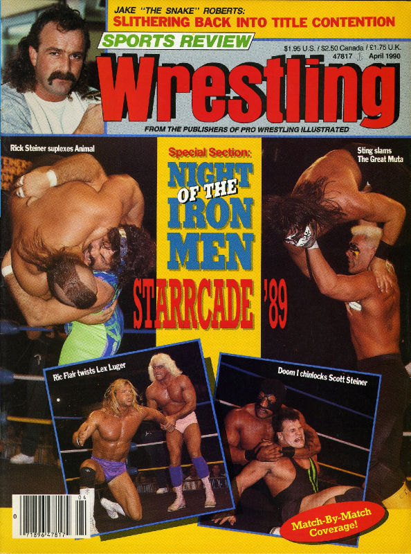 Sports Review Wrestling April 1990 Magazine PWcatalog