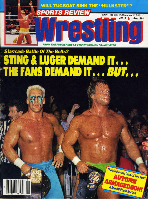 Sports Review Wrestling January 1991 Magazine PWcatalog