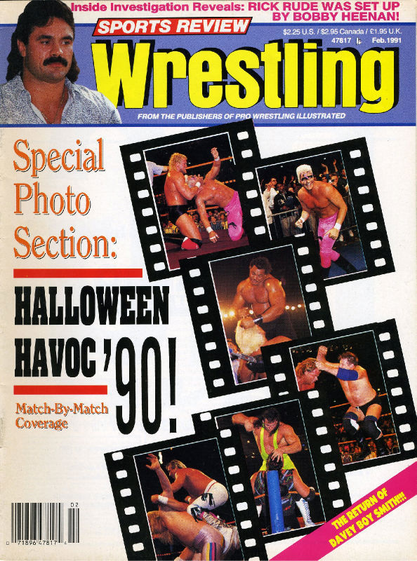 Sports Review Wrestling February 1991 Magazine PWcatalog