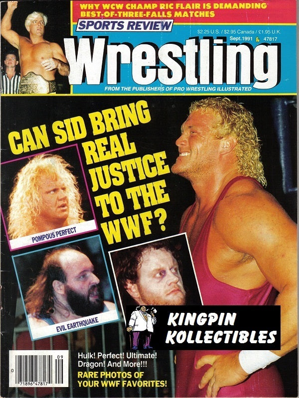 Sports Review Wrestling September 1991 Magazine PWcatalog