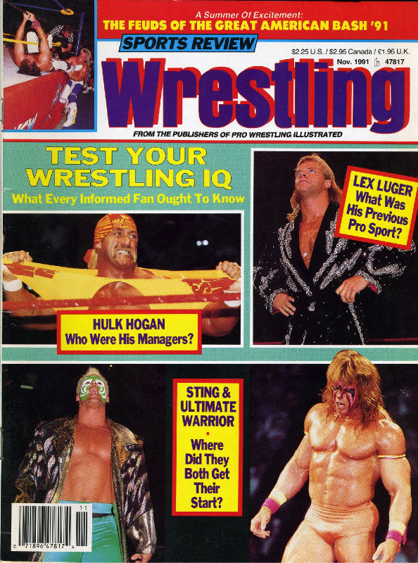 Sports Review Wrestling November 1991 Magazine PWcatalog