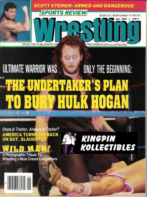 Sports Review Wrestling January 1992 Magazine PWcatalog