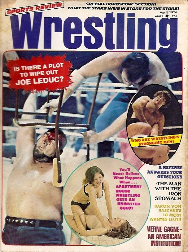 Sports Review Wrestling April 1974 Magazine PWcatalog