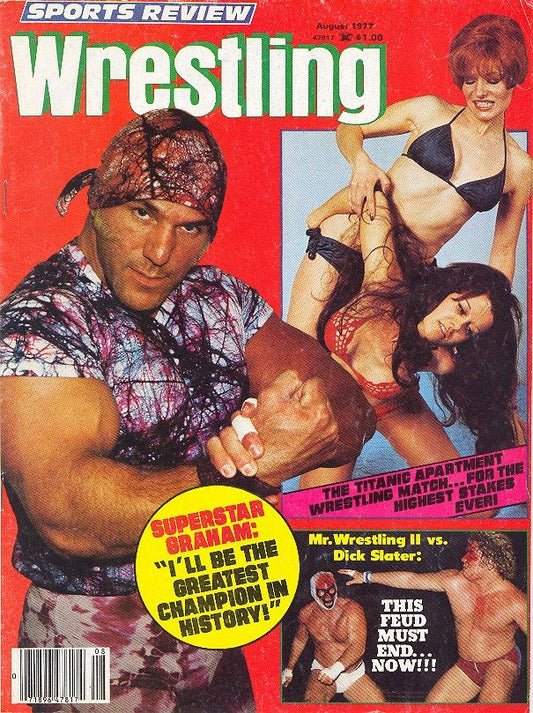 Sports Review Wrestling August 1977 Magazine PWcatalog