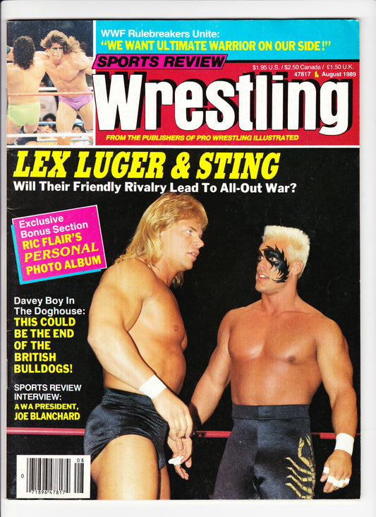 Sports Review Wrestling August 1989 Magazine PWcatalog